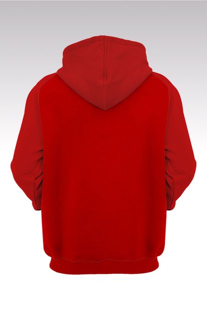 Tonny Mood Erkek Rick And Morty 145 Kırmızı Kapşonlu Sweatshirt - Hoodie - 2
