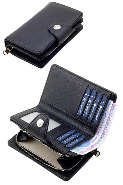 Medium Size Black Wallet