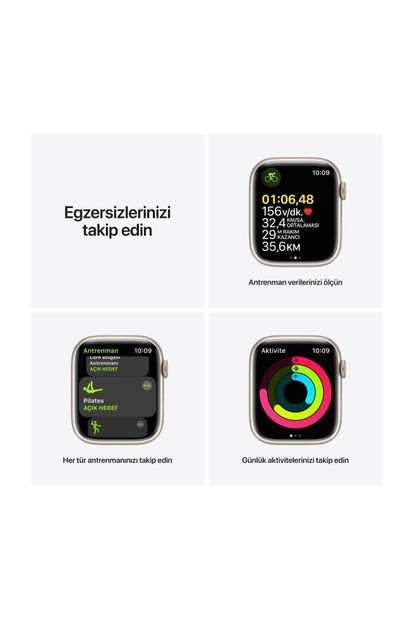 Apple Watch Series 7 45mm GPS Yıldız Işığı Akıllı Saat (Apple Türkiye Garantili) - 6
