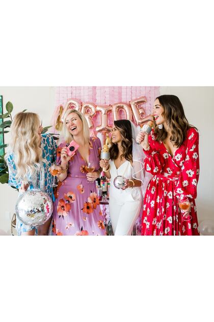 Huzur Party Store Bride Written Foil Balloon Concept Rose Gold Colored  Bachelorette Party Themed Each Letter 40 cm- Trendyol