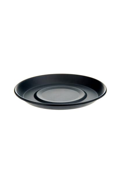 6 Adet Siyah Metal Çay Tabağı Ferforje Çay Altlığı