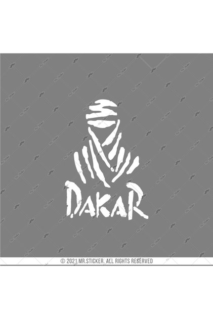 Rfhlm55 Reflektif Dakar Etiketi - Beyaz Renk