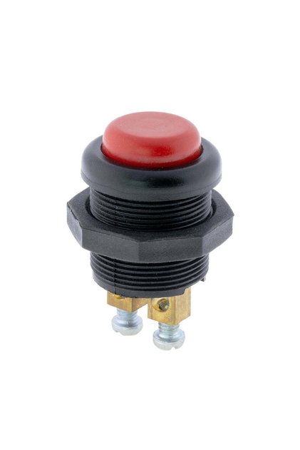 Starter Horn Button with Terminal Block - Red Color