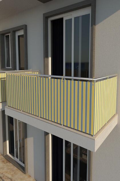 Balkon Demiri Perdesi Korkuluk Perdesi Her Ölçüde Enxboy Seçenekli (kuşgözü)