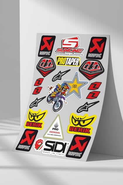 Sticker Market Sticker Seti, Düz Yüzeyler Için A4 Boyutu Çıkartma