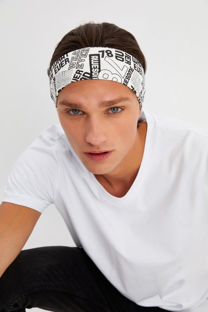 Men's Cotton Combed Cotton, Anti-Slip, Anti-Sweat, Ultra Light, Sports Hair Band Bandana