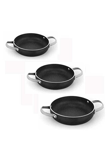 KORKMAZ Granit 3lü Sahan Set 18+20+22 Cm Indüksiyon Uyumlu