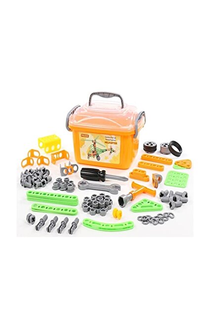 Polesie 83418 Construction Set Young Engineer-helicopter, 129 Pcs