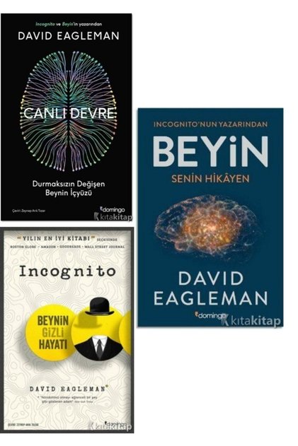 Canlı Devre - Beyin - Senin Hikayen - Incognito - Beynin Gizli Hayatı - David Eagleman 3 Kitap Set