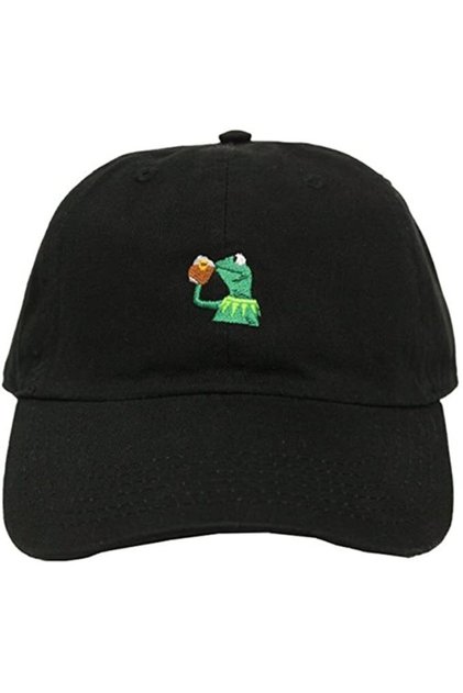 Kermit Cap Drinking Tea
