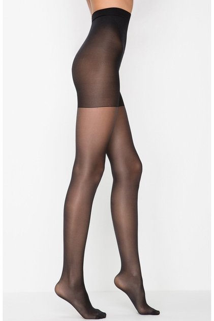 Women's Black Silhouette 20 Denier Matte Corset Socks 6 Pack