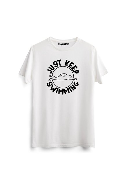 Printed Cotton Swimming T-Shirt
