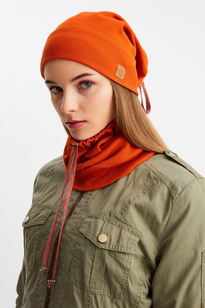 Women's Cotton Camisole, Anti-Sweat, Ultra Light and Soft Beret Neck Collar Set