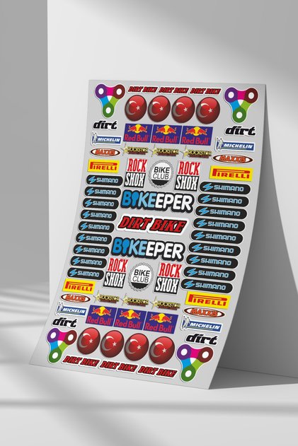 Bicycle Sponsor Sticker Set, Sticker Sticker Set