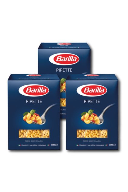 Barilla Pipette Bukle Makarna 500 G X 3 Adet
