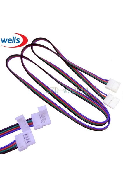 1 Metre Rgb Şerit Led Ekleme Aparatı Kablolu 4pin Birleştirme