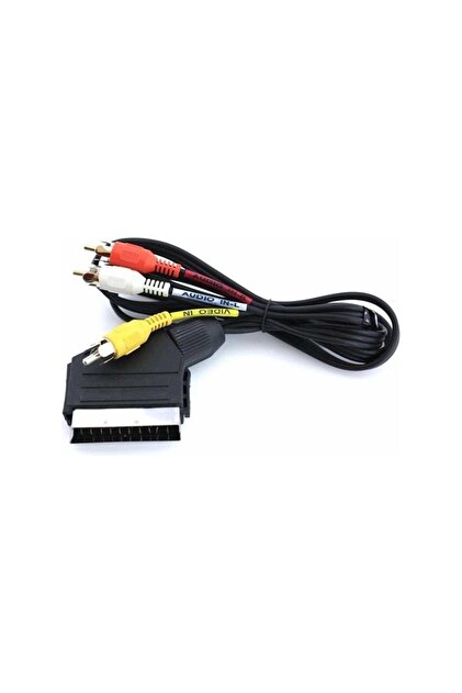 Scart To Tos 3 Rca Kablo 1,2 mt