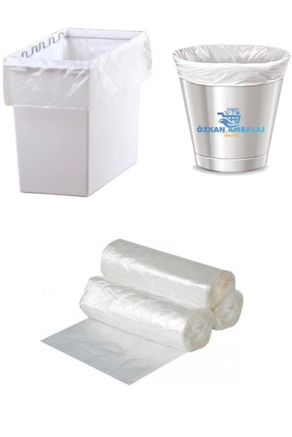 White Mini Garbage Bag 40x47 Cm 5 Rolls of 40