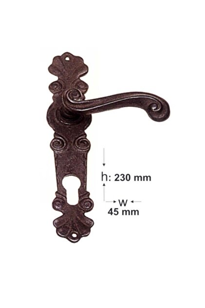 YILMAZ BRONZ Antik Bronz Dövme Pirinç Kapı Kolu A81 - Fiyatı