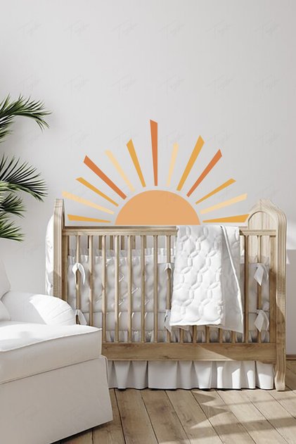 Bohemian Sun Wall Sticker Set Kids Room Decoration