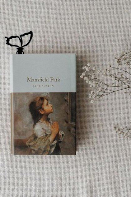 Butterfly Themed Metal Bookmark