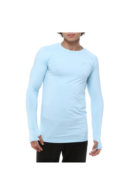 Long Sleeve Technical Performance Sports T-Shirt Ignıs Blue