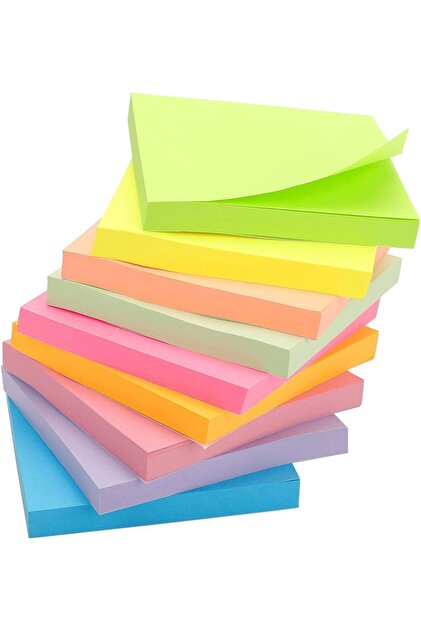 Postit Yapışkanlı Kağıt 80 Yaprak 8 Adet