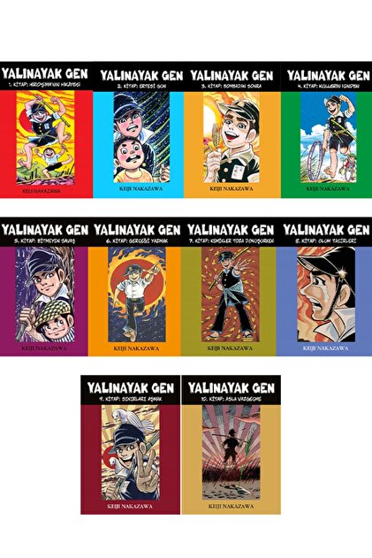 Tudem Yayınları Yalınayak Gen Hiroşima Serisi 10 Kitap Set (süpriz