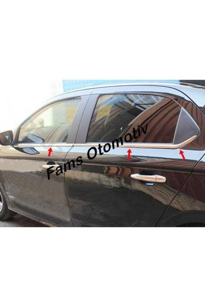 Citroen C-elysee Krom Cam Çıtası 6 Parça 2012 Üzeri P,çelik