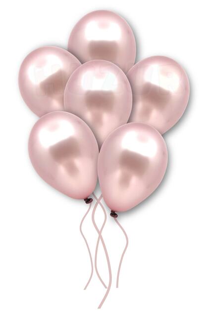 Small Mini Size Dusty Rose Colored Metallic Balloon 50 Pieces 6 Inch 15 cm Dark Pink Birthday Ornament Balloon