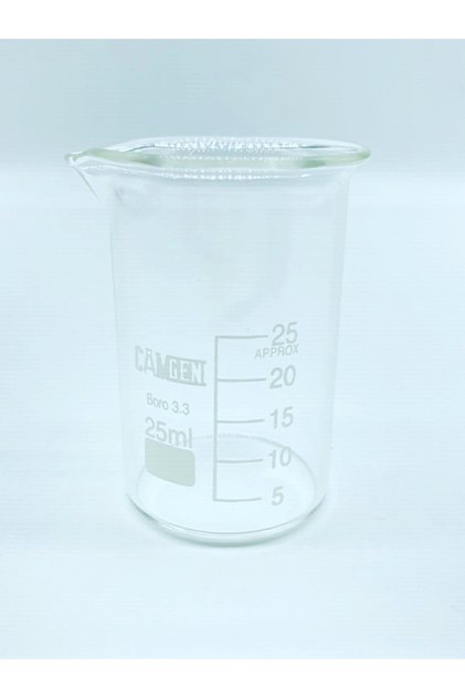 Beher Dereceli Borosilikat Cam 25ml - 1 Adet