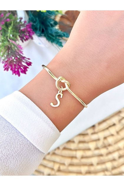 Love Knot Letter Bracelet Letter S