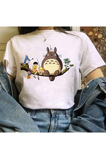 GALASHOP Totoro Studio Ghibli Sevimli Anime Tişört Mod525 - Fiyatı
