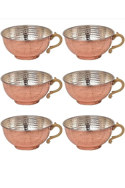 Copper Ayran and Water Glass 6 Pieces