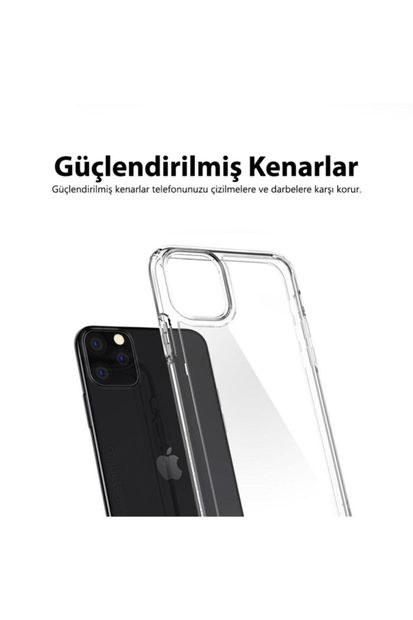 Mobilteam Apple Iphone X Kılıf Şeffaf Süper Silikon Kapak - 3