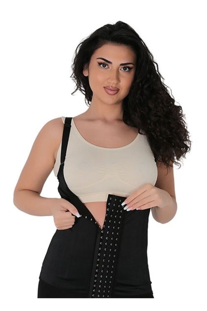 Women's Black Postpartum Maternity Hanger Under-Bust Shaper Vest Corset