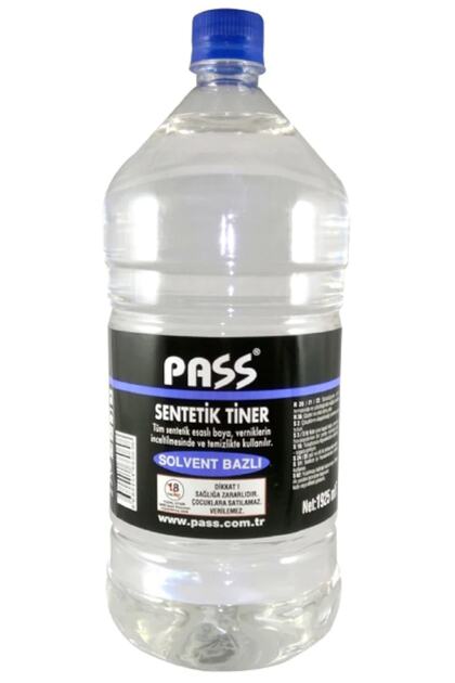 Sentetik Tiner Büyük Galon 1925 Ml (1500 Gr ) 1,5 Litre