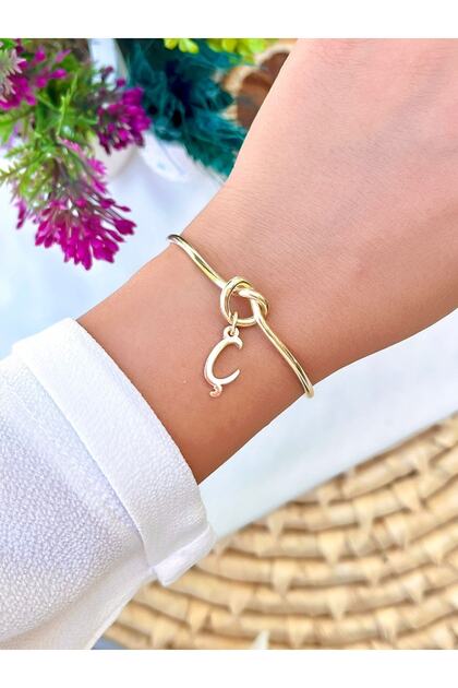 Love Knot Letter Bracelet Letter C