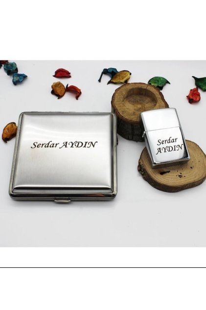 Kişiye Özel Sigara Tabakası Benzinli Çakmak