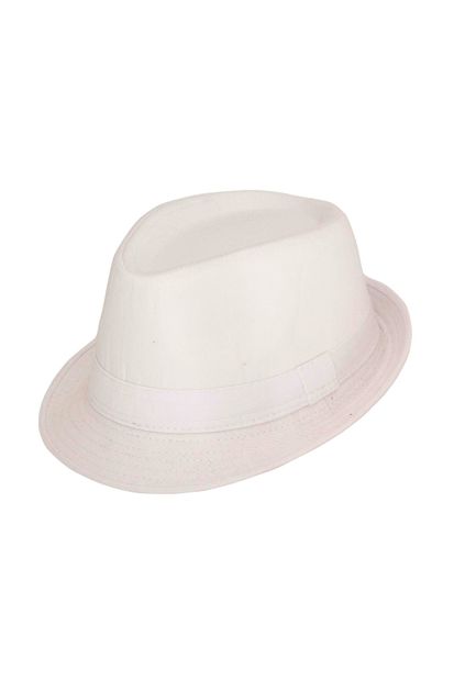 Bay Şapkacı Unisex Çocuk Fötr Şapka 7276 Beyaz - 1