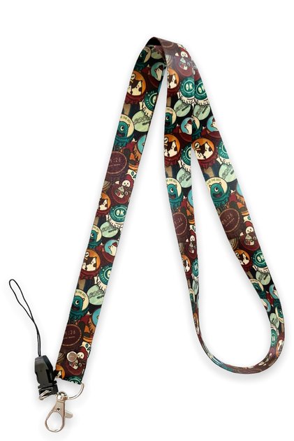 Cover Patterned Neck Lanyard Phone Strap