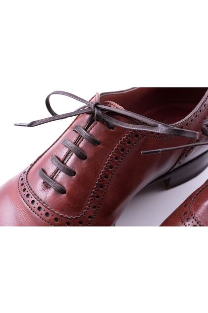 chinese dress ladies Brown Flat Waxed Cotton Shoe Laces main image 1