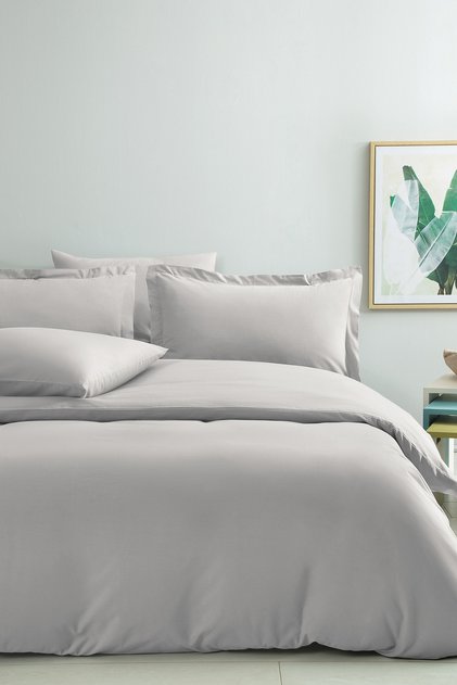 Naturalis Double Ranforce Washable Duvet Cover Set - Gray