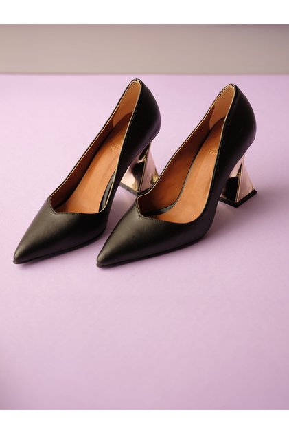 Empire Black Matte 8 cm Women's Stiletto, High Heels