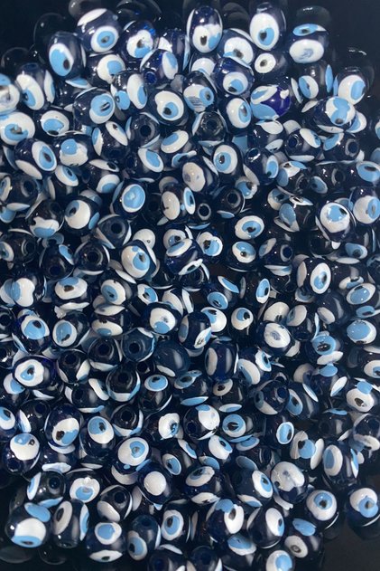 Bead Perforated Evil Eye Bead Bracelet Rosary Bead 100 Pieces