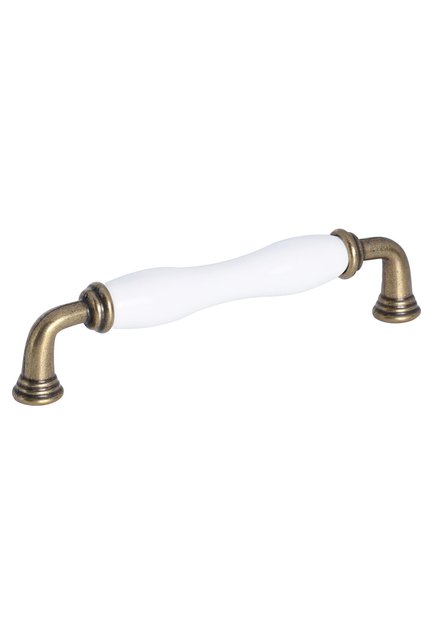 Porcelain Handle Cabinet Drawer Furniture Kitchen Handle Sapphire (12,8cm) -White-Antique-Yellow-Stk7896