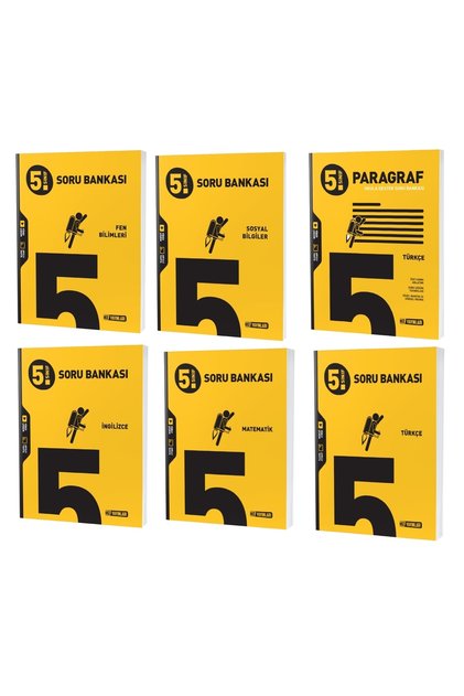 Hız 2026 baskı 5. Sınıf Matematik Türkçe Fen Sosyal Ingilizce Paragraf Soru Seti 6 Kitap