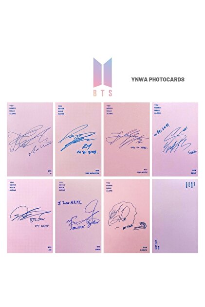 Kpop Dünyasi Bts '' You Never Walk Alone '' Imzalı Albüm Kart Seti