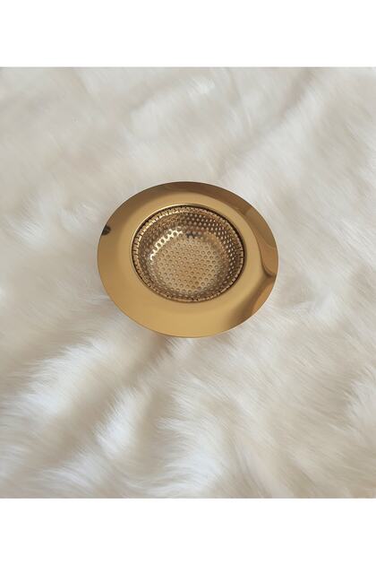 Gold Stainless Steel Sink Strainer Diameter: 9 Cm