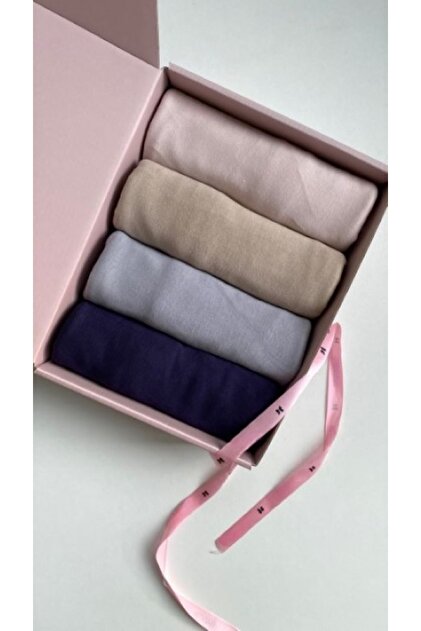 Jersey Shawl 4-Piece Set Jersey Shawl Lycra Shawl Jersey Hijab Lycra Hijab